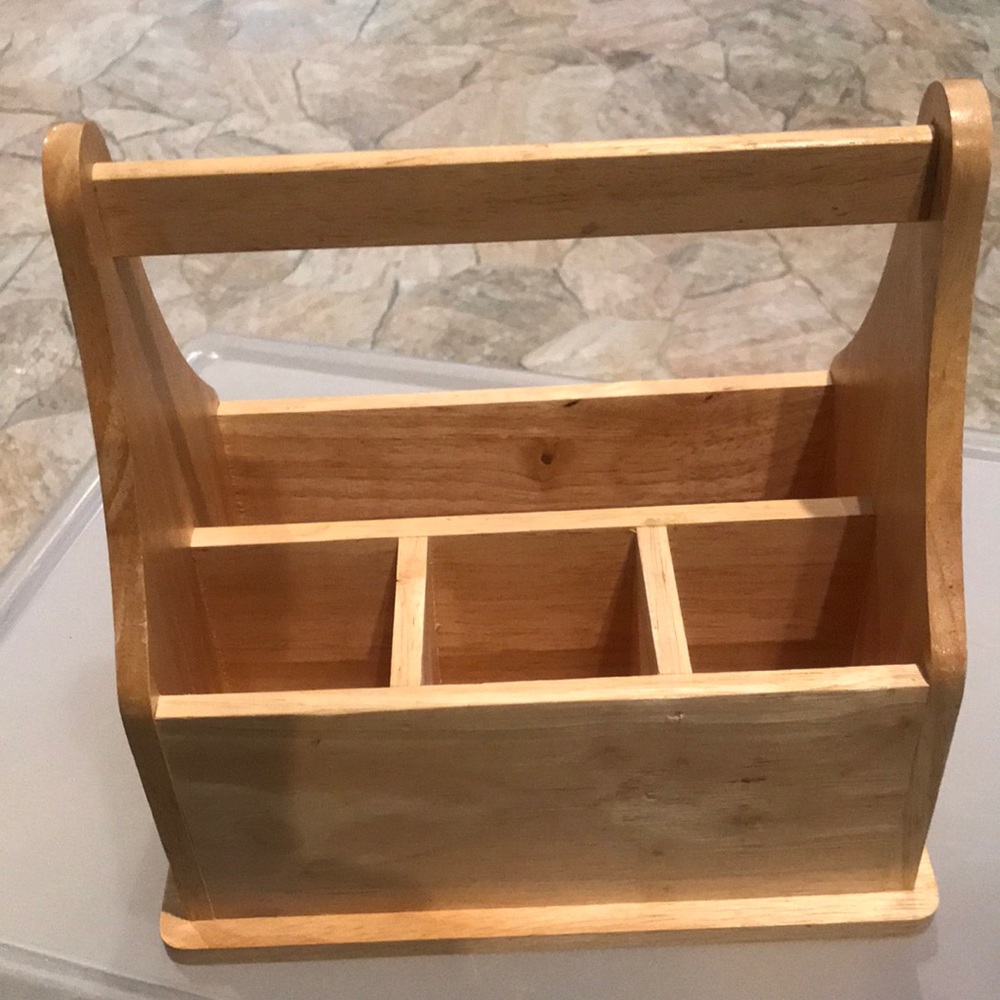 Utensil Holder Wood